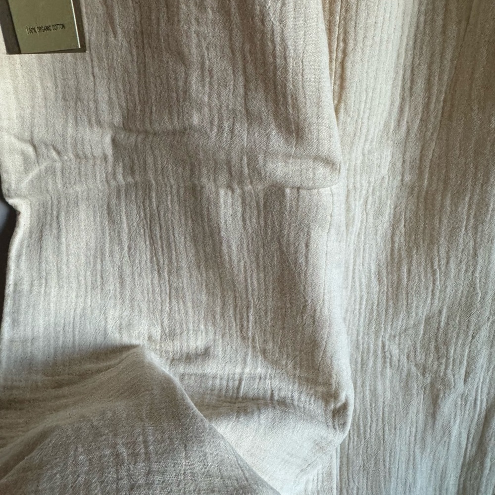 ARITZIA Wilfred Free Candour Jumpsuit Gauze Tie Shoulder Organic Cotton - Size M - Picture 6 of 9